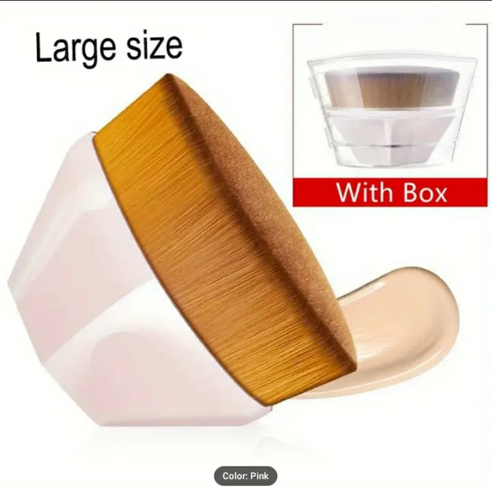 New Trendy Flawless Kabuki Makeup Brush Set - One of Each Size with Case